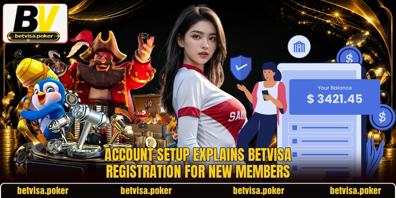 Account setup explains BETVISA registration for new members Account setup explains BETVISA registration for new members