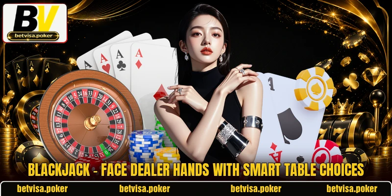 Blackjack - Face Dealer Hands With Smart Table Choices