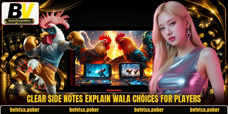 Clear side notes explain Wala choices for players Clear side notes explain Wala choices for players