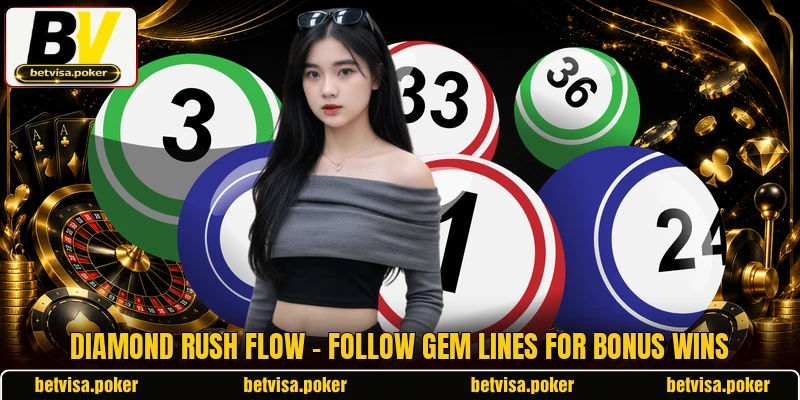Diamond Rush Flow - Follow Gem Lines For Bonus Wins
