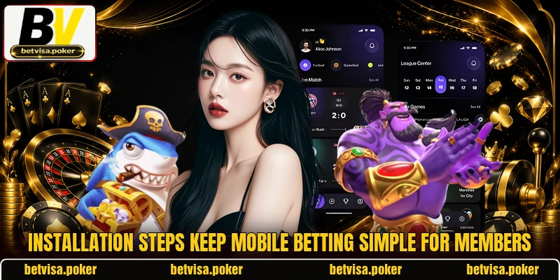 Installation steps keep mobile betting simple for members Installation steps keep mobile betting simple for members