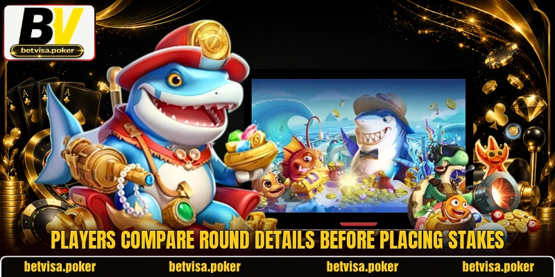 Players compare round details before placing stakes Players compare round details before placing stakes