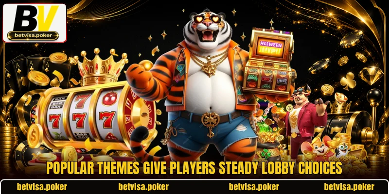 Popular themes give players steady lobby choices Popular themes give players steady lobby choices
